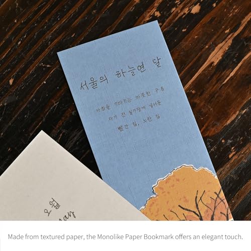 Monolike Twelve Months of Seoul Paper Bookmarks - 36-Pack, 9 Unique Designs, DIY Bookmark, Gift for Book Lovers - color: Paper - Twelve Months of Seoul