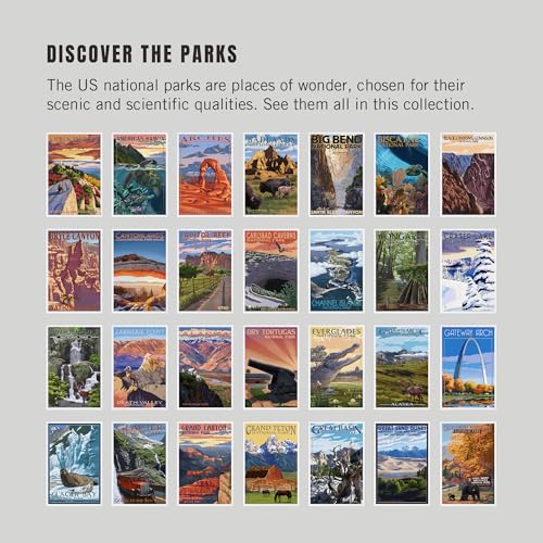 Lantern Press National Parks Postcards, Complete Set of All 63 Parks - color: 63 National Parks