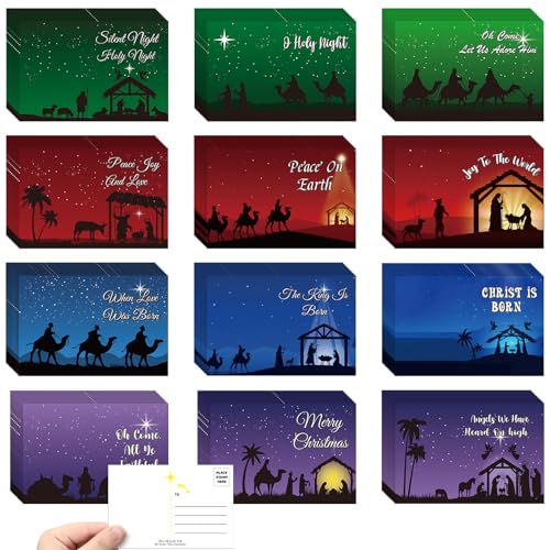 Kosiz 120 Pcs Nativity Cards Bulk 4 x 6 Inch - style: Nativity