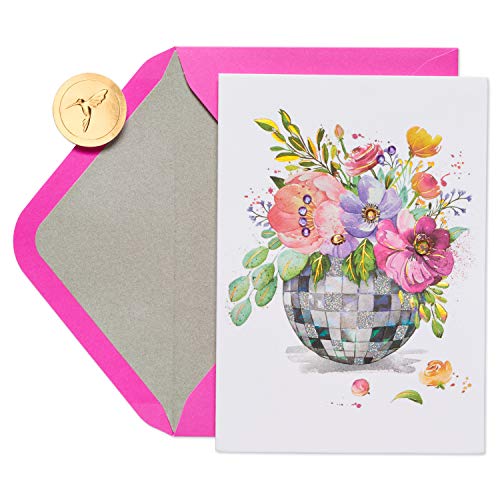 Papyrus Blank Card (Floral Disco Ball) - color: Floral Disco Ball