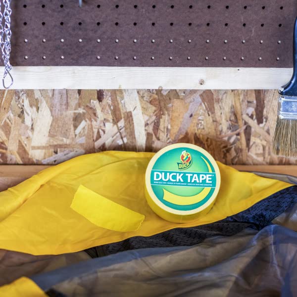 Duck Brand 1304966 Color Duct Tape, Yellow, 1.88 Inches x 20 Yards Each Roll, 3 Rolls - color: Yellow, size: 3-Roll