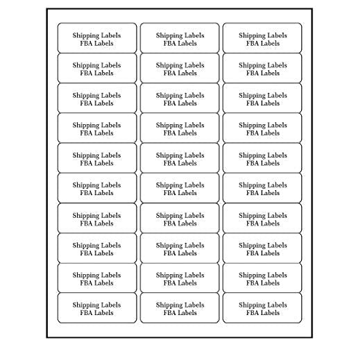 30 UP Address Labels for Inkjet Printers 1" x 2-5/8", Pack of 4500 Labels - size: 150 sheets/ 4500 labels