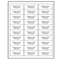 30 UP Address Labels for Inkjet Printers 1" x 2-5/8", Pack of 4500 Labels - size: 150 sheets/ 4500 labels
