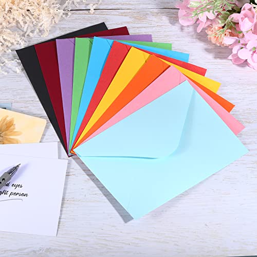 PATIKIL Mini Envelopes, 100 Pack Mini Gift Card Business Card Envelope for Greeting Weddings, Purple - color: Purple