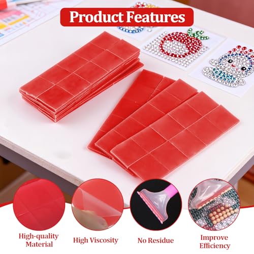 Painting Glue Clay Wax,100 Pieces Diamond Glue Clay,DIY Diamond Embroidery Wax for DIY Diamonds Art Painting
