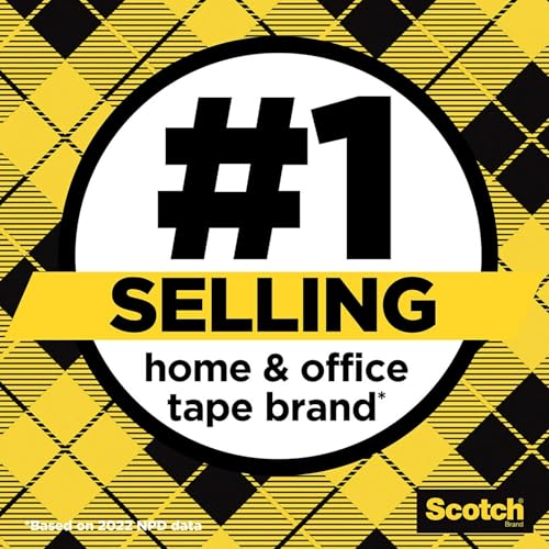 Scotch Double-Sided Removable Tape with Dispenser, 3/4-Inch x 400-Inch, Clear – 1-Pack