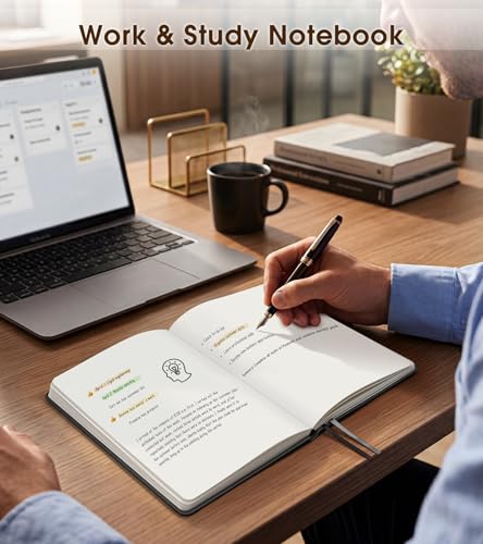 Journal Notebook, A5 Leather Hardcover Blank Sketchbook, 160 Pages, 180° Lay-Flat Binding, 100 GSM Thick Paper, for Sketching, Drawing, Art Journaling & Creative Writing (Black) - color: Black, size: Plain