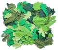 100 pcs Mulberry Paper Leaves DIY Craft Scrapbooking Wedding DIY Craft Supplies Card (Mixed Leaves Green Tone) - color: Mixed Leaves Green Tone