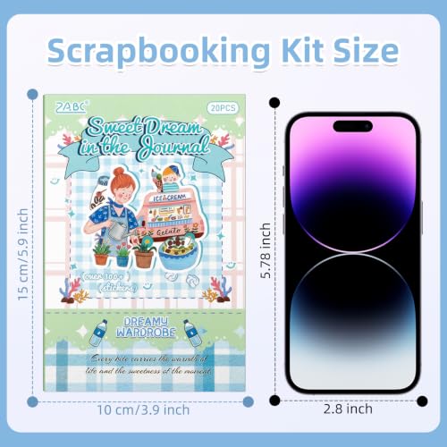 Uideyvi Fairy Dream Series Sticker Scrapbooking Supplies for Junk Journal, 20 Sheets PET Stickers - Vintage Journaling Stickers - color: Fairy Dream