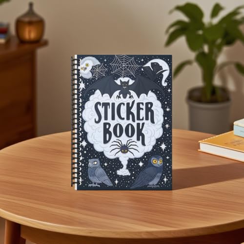 B5 Reusable Sticker Collecting Book Blank Sticker Album (Style C Black) - color: Style C Black