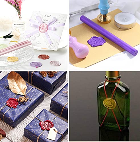 12PCS Gold Sealing Wax Sticks for Wax Seal Stamp, YOSENLING Seal Wax Sticks for Glue Gun,Great for Wedding Invitations, Wine Packages,Cards Envelopes, Gift Wrapping (Gold) - color: Gold