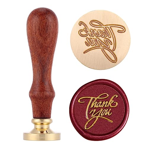 Yoption Thank You Wax Seal Stamp for Envelope and Invitation Seals - color: Thank You