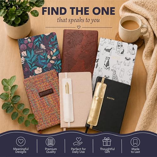 WORLD TRAVELER Eccolo A5 Lined Journal 256 Ivory Pages Lay Flat 6x8 - color: Multi Blossoms