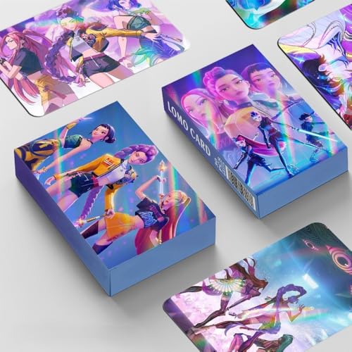 60PCS Holographic Lomo Cards, Laser Flash Girls Photo Cards for Collection & Aesthetic Decor