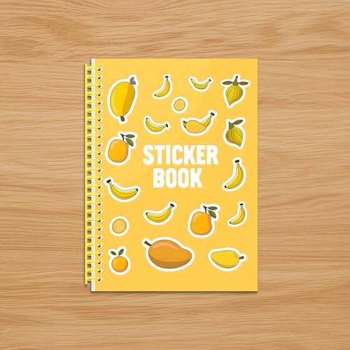 B5 Reusable Sticker Collecting Book Blank Sticker Album (Style D Yellow) - color: Style D Yellow