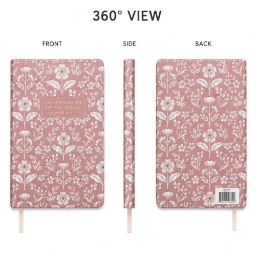 Eccolo Christian Journal Notebook Hardcover Lay Flat 192 Ivory Lined Pages - color: Beech, size: 6X8