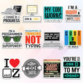 (12pcs-3in) Programmer Coder Sticker Funny Stickers Developer Humor Gifts - color: Developers Programmers 1