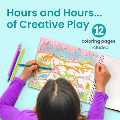 Cupkin Dinosaur Coloring & Sticker Activity Book | 500+ Stickers - color: Dinosaurs