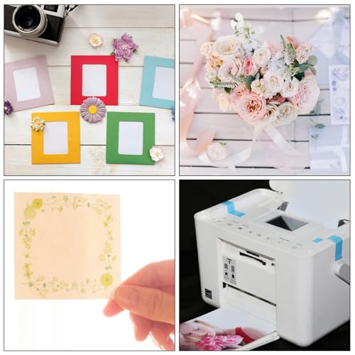 PATIKIL 65 Sheets Vellum Paper 5x7, Vellum Paper Printable Translucent Paper 100GSM for Invitations Printing, Light Red - color: Light Red