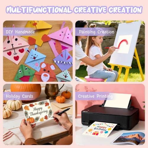 40 Sheets Cream Cardstock Paper 8.5 x 11, Ivory Cardstock Printer Paper | Off White Card Stock Paper 8.5 x 11, 200 GSM Construction Paper for DIY Cards, Greeting Cards, Wedding Invitations - color: Cream (Milkywhite), size: 8.5x11 IN-40 Sheets