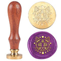 1pc Cat Wax Seal Stamps Vintage Star Moon Sealing Wax Stamps 25mm Removable Brass Head Stamp with Wooden Handle for Envelope Wedding Back to School Christmas Thanksgiving Gift Packing - style: Cat,Star,Moon