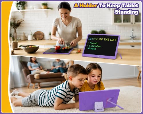 TEKFUN LCD Writing Tablet for Kids, Toys for Boys & Girls Ages 3-10, Drawing Tablet for Kids, Birthday Christmas for Boys & Girls Ages 3-10 (Purple) - color: Purple, size: 15 Inch