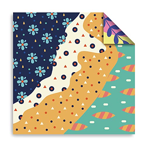Origami Paper 6x6" Double Sided 50 Sheets 10 Colors Origami Kit,Craft Paper - color: 50sheets-mild fresh