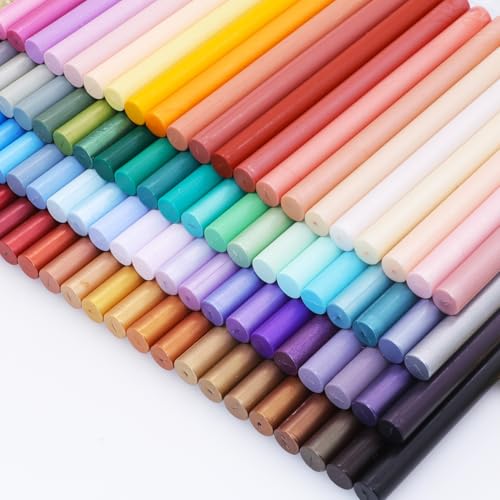 Light Pink Wax Seal Sticks, 30pcs Sealing Wax Sticks, HOSEALING Glue Gun Wax Seal Sticks for Wax Seal Stamp, Premium Sealing Wax for Wedding Invitations, Letter, Envelope (Mini Size) - color: Light Pink
