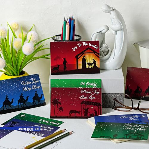 Kosiz 120 Pcs Nativity Cards Bulk 4 x 6 Inch - style: Nativity