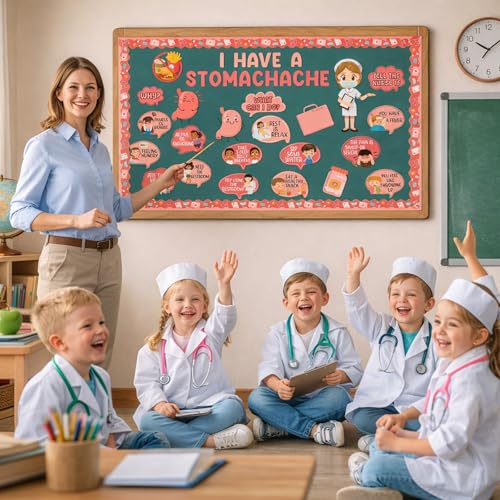 School Nurse Bulletin Board Decorations School Nurse Office Decor | Nurse Bulletin Board Decorations, Back to School Paper Cutouts Bulletin Board Decor, Nurse School Wall Decor Supplies - color: Nurse