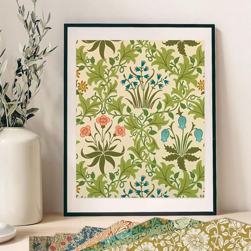 24 Sheets 12x12 Scrapbook Paper, Vintage Floral Scrapbook Supplies (Green) | Double Sided Decorative Patterned Paper, Scrapbooking Supplies for Junk Journal, Card Making or Collage, 24 Unique Designs - color: Green