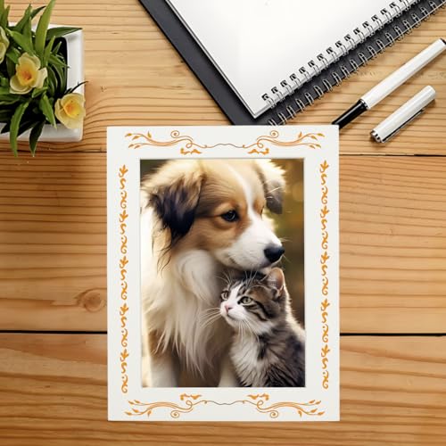 Wuyituart 15 Pcs 7x9in White Photo Mats for 5x7 Photos Bevel Cut Frame Mats - color: White