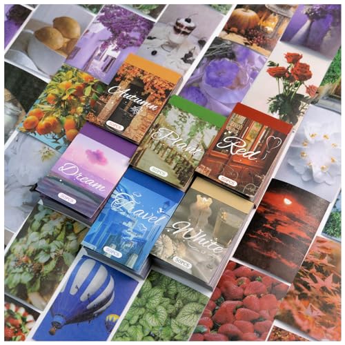 PRSTINCOL Washi Stickers Set, Assorted Colors, 6 Sets 300 Pcs - color: Color Style Washi Stickers Book