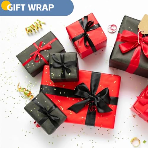 Black Wrapping Paper 15"x390", Kraft Paper Roll for Poster Bulletin Board - color: Black, size: 15 x 390 Inch