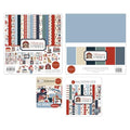 Carta Bella Americana Summer: Classic Bundle Art Craft Kit with Collection Kit, Solids Kit, Ephemera Pack, and 6x6 Paper Pad