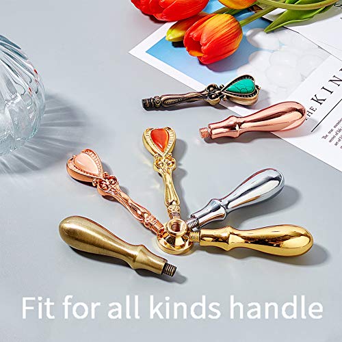 CRASPIRE Wax Seal Stamp Head Replacement Four-Pointed Star Removable Sealing Brass Stamp Head Olny Replacement Brass Head for Creative Gift Envelopes Invitations Cards Decoration - style: Four-pointed star
