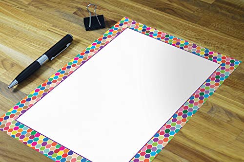 Stonehouse Collection Spot Color Letterhead, 8.5" x 11", 60 Sheets | Ideal for Home & Office. Premium 60lb Matte Paper, 92 Brightness for Vivid Color Printing, USA Made - color: Spot Colorful Border