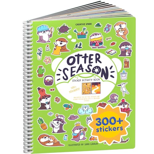 Cupkin Otter Season Coloring & Sticker Activity Book | 300+ Stickers - color: Animal