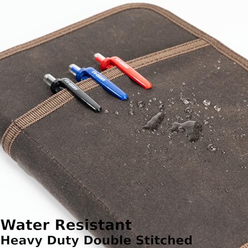 Field Journal Notebook A5 Planner Cover with Zipper, Travel Journal Cover - size: A5 Zippered