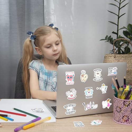 50 Pcs Dentist Dental Health Stickers for Kids - color: Non-luminescent-088ksxx