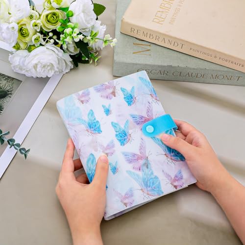 160 Slots Nail Sticker Book Nail Art Sticker Storage Book Nails Stickers Album Nails Art Stickers Organizers for Storage Displaying(Butterfly)
