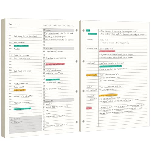 EMSHOI Undated Hourly Daily Planner, 240 Pages, A4 Size (9.2" x 12") - color: Coffee
