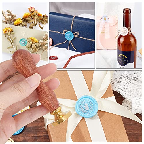 CRASPIRE Letter K Wax Seal Stamp Alphabet Initial Sealing Wax Stamps Vintage Retro 25mm Removable Brass Head with Wooden Handle for Wedding Invitations Party Envelope Thanksgiving Christmas Halloween - style: Letter K