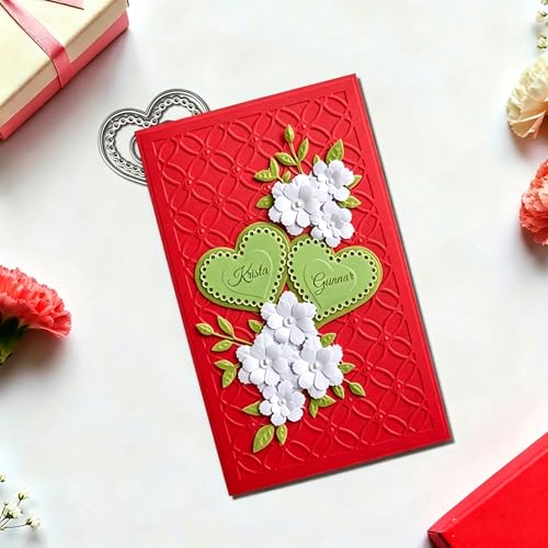 3D Backgrounds Frame Metal Cutting Die for Scrapbooking, Metal Die Cuts Stencils & Crafting Die Cut New Cutting Dies DIY Album Card Making Decor Paper Craft (Love Frame 2.8 x 2.5 in) - color: Love Frame 2.8 x 2.5 in