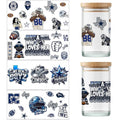 4 Sheet UV DTF Cup Wraps for 16 Oz Glass Cups American Football (02) - style: Co1