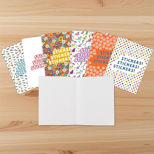 Retro Flowers Reusable Blank Sticker Collecting Album Storage Book Organizer w 28 Silicone-Coated Easy-Release Pages - color: Retro Flowers