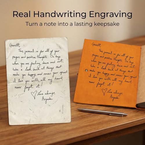Personalized Leather Journal – Custom Engraved Refillable A5 Notebook