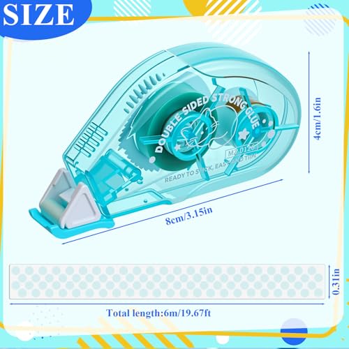 AmazingSpark 100 Pcs Operation Double Sided Tape Roller Bulk, Multicolor - color: Multicolor