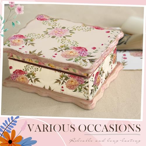 Crtiin 20 Pack Decoupage Napkins Floral Cocktail Decorative Paper Napkins - style: Style 5