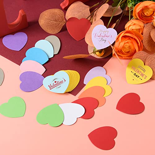 360 Pcs Heart Cutouts Paper Shapes, Assorted Color Valentine Hearts Cardstock Heart Cut Out Decorations for Valentine’s Day, Wedding, Party & Bulletin Board Seasonal Display